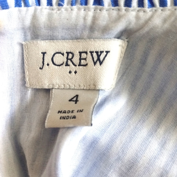 J. Crew [Factory] Re-imagined Cotton Tiered Striped Dress | 4 - Picture 10 of 10